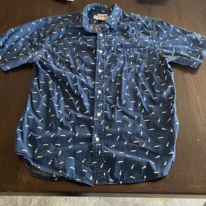 Mens M old navy button down dress shirt